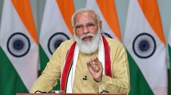 Thủ tướng Cộng hoà Ấn Độ Narendra Modi tại cuộc điện đàm